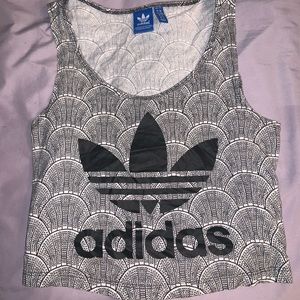 ADIDAS logo crop top